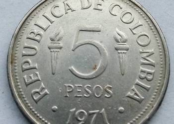 KOLUMBIA-5 PESO-1971 r-(VI IGRZYSKA )