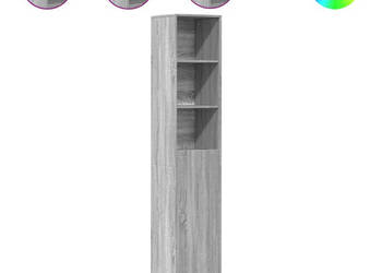 Szafka z LED szary dąb sonoma 36x325x200 cm WM-852129