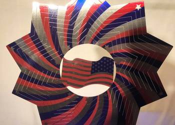 Flaga wieczna wietrzna ozdoba 3D, Wind Spinner, kręciołek 30