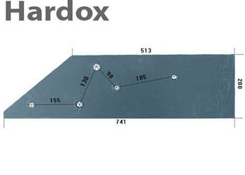 Płoza długa HARDOX 103601/P części do pługa VOGEL NOOT