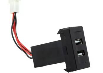 Ładowarka porty 2x USB do VW transporter T4 czerwone podświetlenie nowy