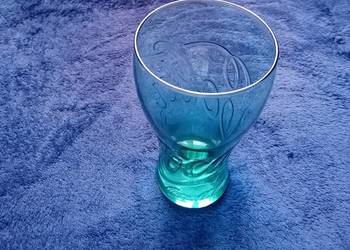 Turkusowa kolekcjonerska szklanka Coca Cola 0,25 L. Producent Rastal.