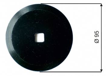 Nóż do paszowozu 95x11x5, okrągły, średnica otworu 11mm 39354