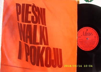 +Plyta winylowa.  LP , folk ; PIESNI WALKI I POKOJU.