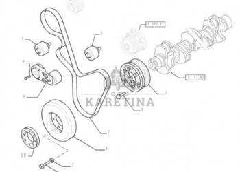 New Holland T6090 T6070 Napinacz pasa 504315786