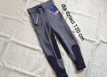 NOWE Bryczesy / legginsy jeździeckie - dla dzieci 120 cm - Euro Hunter