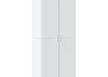 Wysoka szafka biała 70x35x180 cm materiał drewnopochodny WM-3276658