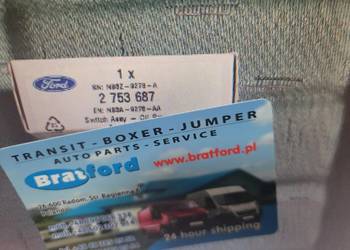 CZUJNIK CIŚNIENIA OLEJU FORD 2753687 NB3A9278AA BRATFORD RADOM NB3Z9278A NB