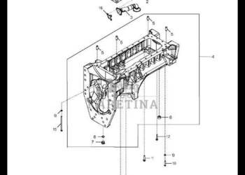 RE528732 John Deere 8345R - Wlot pompy oleju