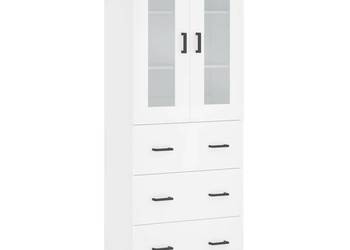 vidaXL Witrynka, biała, 69,5x34x180 cm(SKU:3198401)