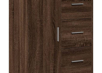 Szafka brązowy dąb 60x31x70 cm materiał drewnopochodny WM-840477