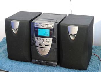 Wieża stereo TCM z kol Radio CD AUX mag. DOSTAWA.