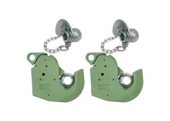 2x HAK Do Wspawania KAT.2w Z Kulami Z Kołnierzem TUZ Podnośnik [7874]