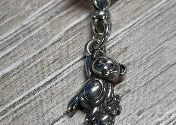 Pandora Charm Moments zawieszka koralik miś balon cyrkonia