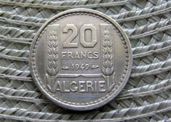 Algieria Francuska 20 Franków 1949r