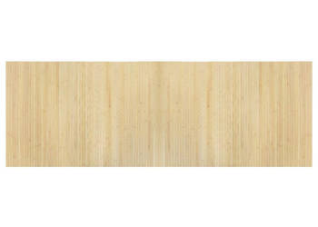 Dywan prostokątny jasny naturalny 70x200 cm bambusowy WM-376747
