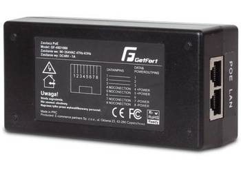 ZASILACZ ADAPTER POE GETFORT GF-48D500 - 48V DC