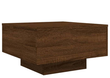 Stolik kawowy brązowy dąb 55x55x31 cm WM-836573