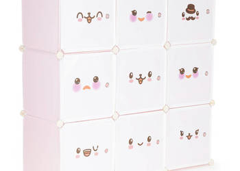 Szafka regał dla dzieci modułowa 9 półek dziecięca