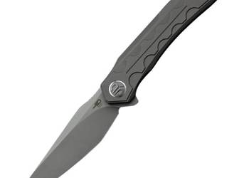 Nóż składany Bestech Samari Grey Titanium, Bead Blasted/Stonewashed M390 b…