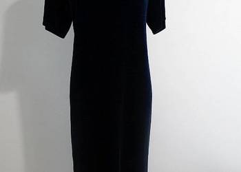 Sukienka Długa Aksamitna Balowa Wieczorowa Imprezowa Welurowa