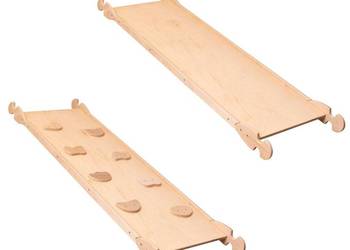 zjeżdżalnia dwustronna Skandiko - drewno zjeżdżalnia dwustronna Skandiko - drewno