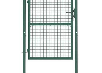 vidaXL Brama ogrodzeniowa stalowa 100x125 cm zielona(SKU:145733)