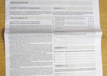 Przykładowy arkusz maturalny z j. polskiego - G. Wyborcza