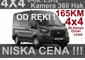 Ford Transit 4x4 165KM L3H2 6-osob. Kamera 360 Drzwi Lewe Bi-Xenon