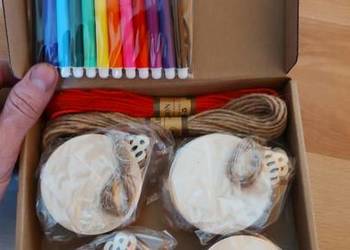 zestaw do samodzielnego dekorowania drewnianych ozdób