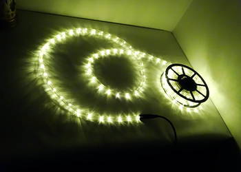 LED wąż świetlny Melinera 10 m – biały, IP44