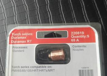 Dysza do plazmy 65A Hypertherm 65/85 220819 oryginał MOŻLIWOŚĆ NEGOCJACJI