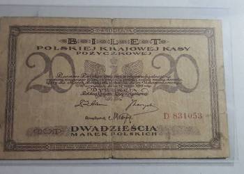 RARYTAS !!! 20 MAREK POLSKICH 1919 s. D