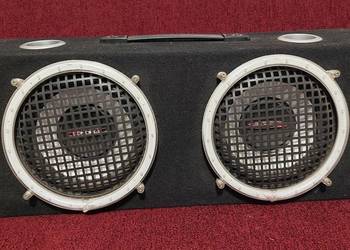 Zestaw skrzynia wzmacniacz kable