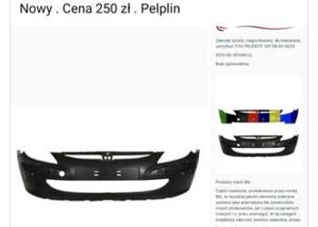 Zderzak Nowy peugeot 307