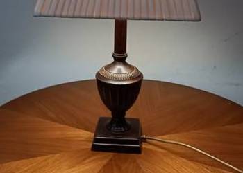 Mosiężna lampka nocna z abażurem. Wysyłka gratis