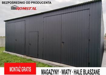 Garaż Blaszany GRAFIT 10x6 - Wita - Hala - Magazyn - Romstal a39v15