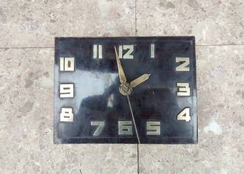 Mechanizm elektryczny starego zegara art deco tarcza bakelit cyfry