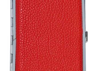 Czerwona Papierośnica Typ SLIM na Cienkie Papierosy