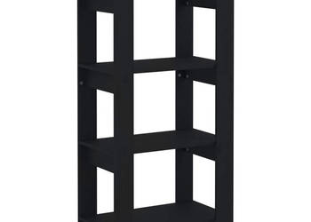 Regał na książki/przegroda czarny 60x35x125 cm sosnowy WM-813888