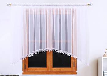 Firana 400x120 FIRANY firanki gotowe w łuk gipiura dekoracje