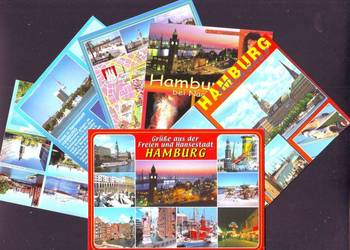 Kart. Pocztowe  Hamburg  -  widoki **    6 szt Kart. Pocztowe  Hamburg  -  widoki **    6 szt