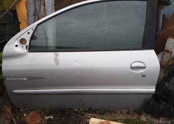 drzwi lewe peugeot 206 srebrne