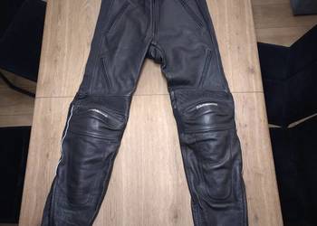 Skórzane spodnie motocyklowe Probiker rozm. L protektory EN 1621-1