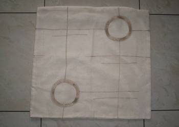 Poszewka ecru na poduszkę jasiek 45 cm x 45 cm