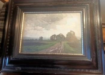 Stary obraz. Ręcznie malowany. Ludwig Blum , żydowski artysta malarz. Urodz