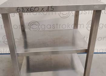 Stół z 2 półkami 68x60x85