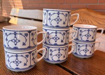 Porcelanowe filiżanki Jäger Eisenberg . original Blau Saks . 7 szt