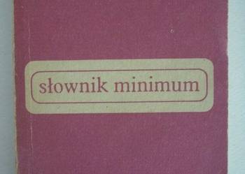 SŁOWNIK MINIMUM ANGIELSKO - POLSKI POLSKO - ANGIELSKI