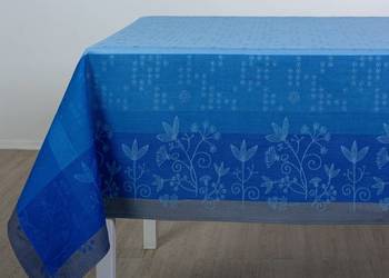 OBRUS NOWOCZESNY LNIANO-BAWEŁNIANY "TRAWY" 155x150 cm